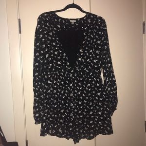 Floral Long Sleeve Romper